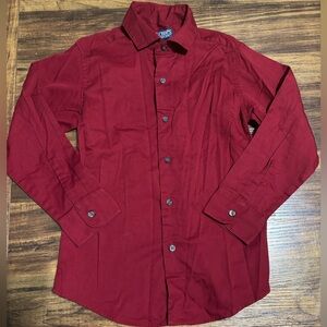 Chaps burgundy button size 8